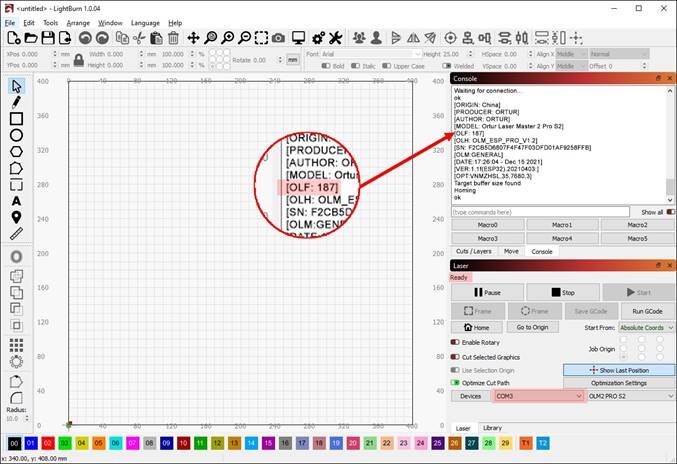 Windows LightBurn Stap 1