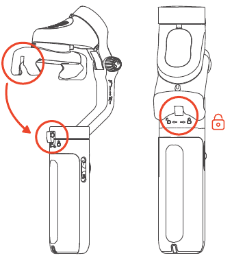 Hoe vouw je Gimbal op?