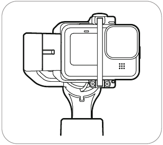 De actioncamera bevestigen stap 2