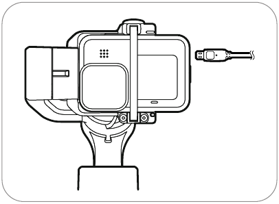 De actioncamera bevestigen stap 3
