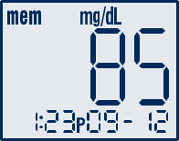 Bloedglucose test