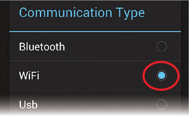 Kies 'Wi-Fi' Stap 1