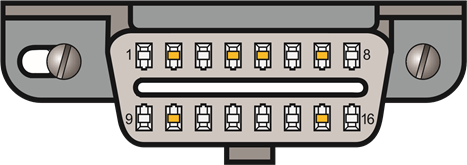 Sluit MX Wi-Fi aan op de diagnostic link connector (DLC)