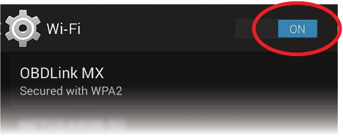 Schakel Wi-Fi in