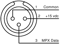 Mannelijke Microplex XRL-pinconfiguratie