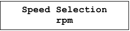 Scherm rpm of %