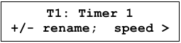 Scherm timer hernoemen