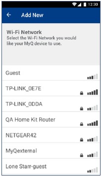 De Smart Garage Hub verbinden met het wifi-netwerk Stap 4