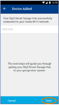 De Smart Garage Hub verbinden met het wifi-netwerk Stap 6