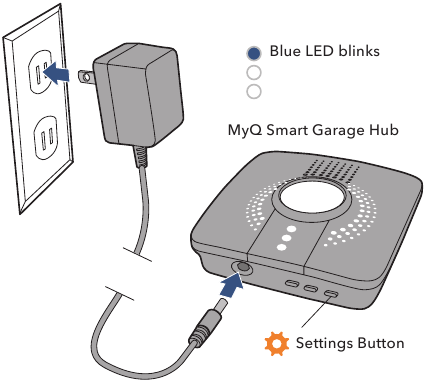 De MyQ Smart Garage Hub inschakelen