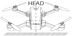 De drone uitvouwen Stap 2