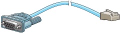 Blauwe consolekabel