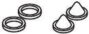Rubberen ringen en zeefgaas