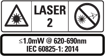 Laserklasse informatie
