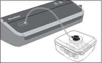 Vacu&uuml;m sealen met FoodSaver&reg; accessoires Stap 1