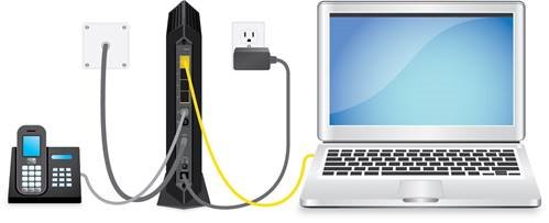 Uw kabelmodem aansluiten op een computer