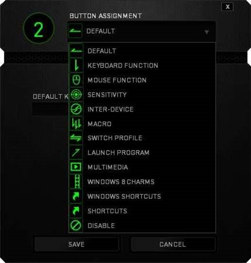 MENU KNOPTOEWIJZING