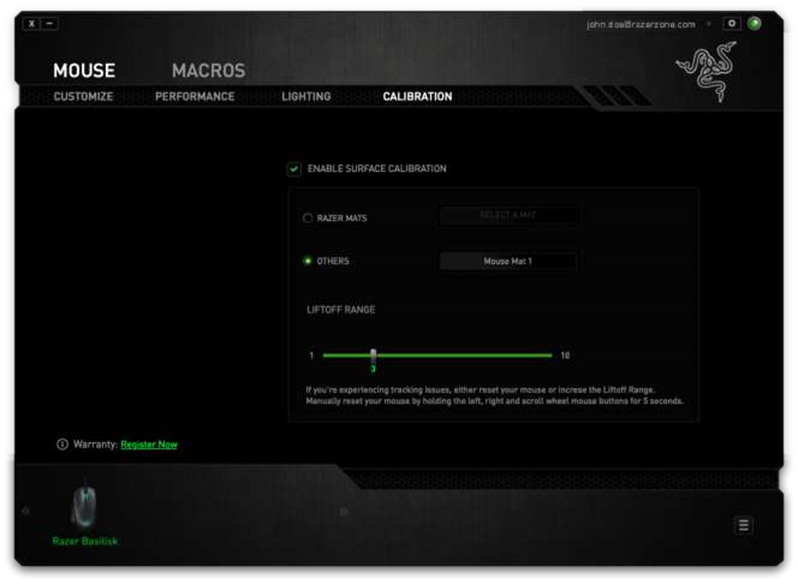 KALIBRATIE TAB (CALIBRATION TAB)