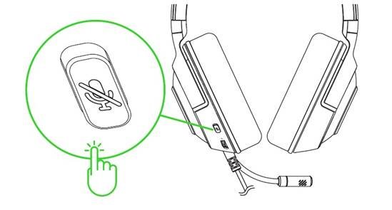 DE MIC MUTE BUTTON (MICROFOONDEMPKNOP) GEBRUIKEN