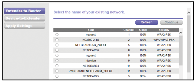 De WiFi Extender installeren - Verbinden met webbrowsersetup stap 1