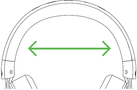 De hoofdband aanpassen
