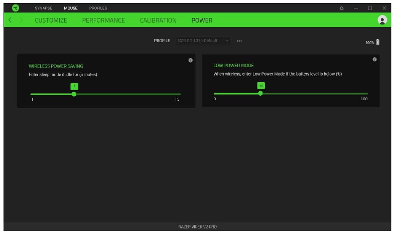 CONFIGUREREN - Tabblad Muis - Subtabblad Stroom