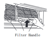Trek het filter eruit