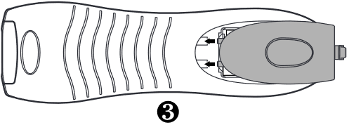 BATTERIJEN PLAATSEN Stap 3