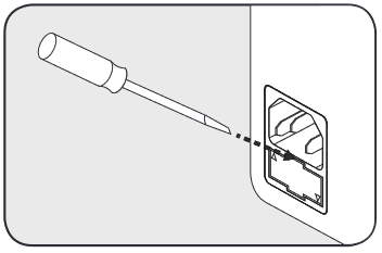 Zekering vervangingsdiagram Aanzicht 1