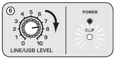 Line Input-functie - Om een CD-, DVD-muziekspeler of MP3-speler aan te sluiten stap 6