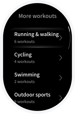 De workoutlijst bewerken Stap 2