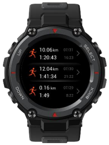Trainingsrecords bekijken