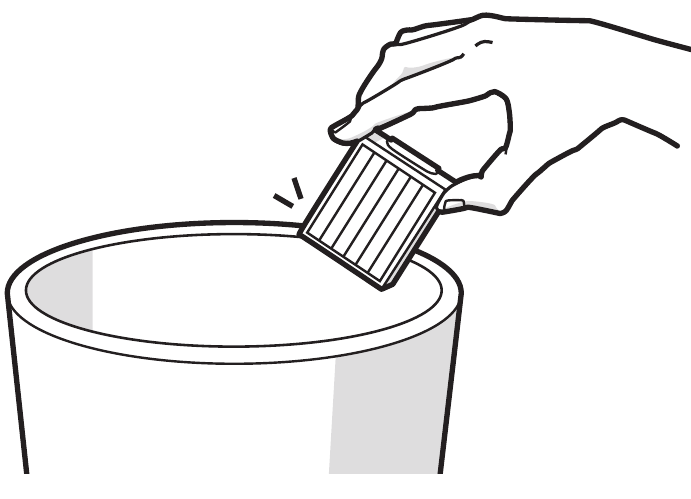De filter reinigen Stap 2