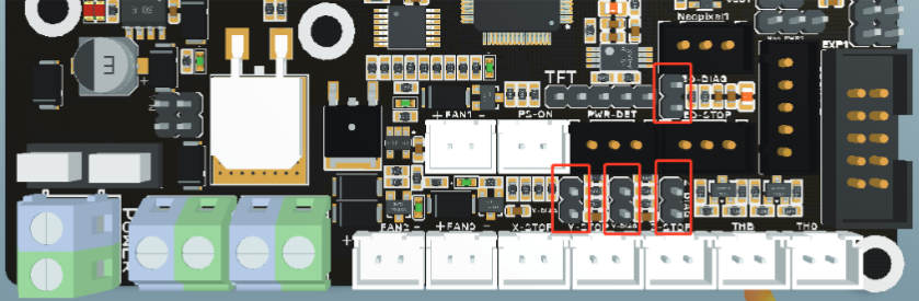 Moederbord Interfaces - Sensorless homing functie
