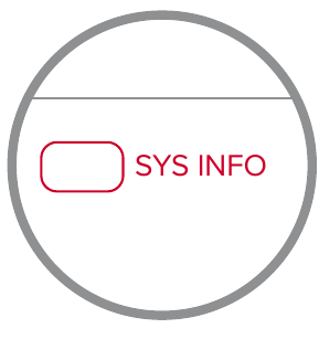 SYS INFO-knop