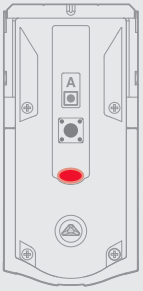 Continu rode status-LED
