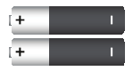 Twee AAA Duracell&reg; batterijen