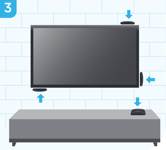 Plaats Roku streaming player Stap 1