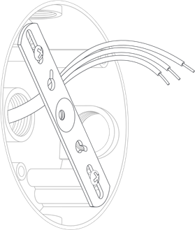 Bevestig de montagebeugel