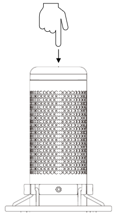 De microfoon dempen