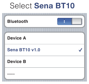 Bluetooth koppelen: telefoon, MP3 en GPS Stap 4