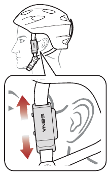 DE HEADSET OP UW HELM INSTALLEREN Stap 4