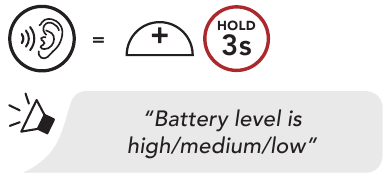 De hoorbare methode voor het controleren van de batterijstatus