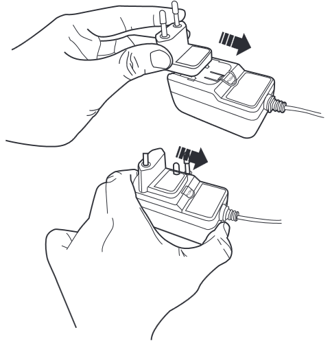 Adapter Modelnr.: FJ-SW1301000N Stap 1