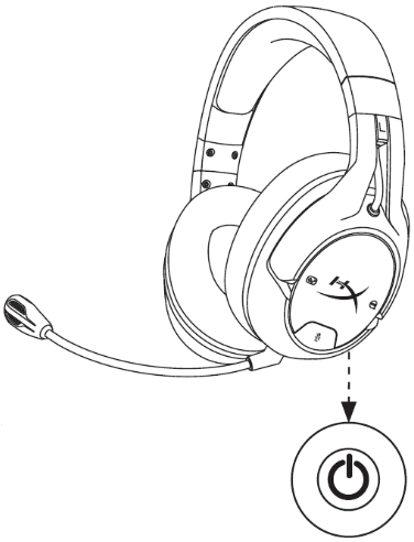 Headset en draadloze adapter handmatig koppelen Stap 2