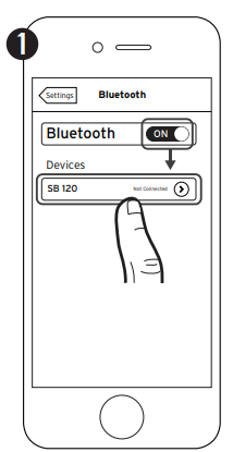 Bluetooth-verbinding Stap 1