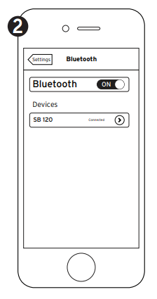 Bluetooth-verbinding Stap 2