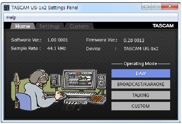 Windows Settings Panel Home pagina