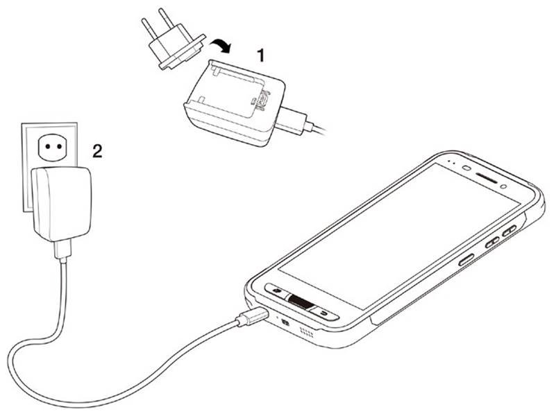 De PM45 opladen