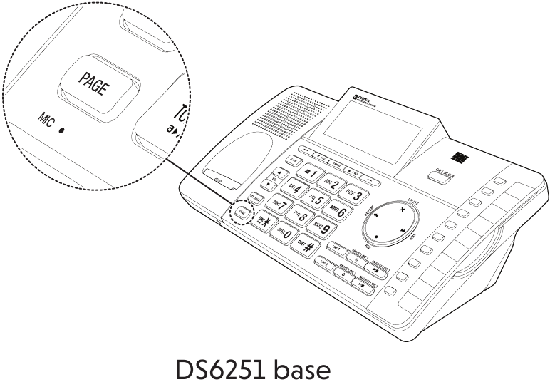 Een handset bij de telefoonbasis registreren - Optie 2